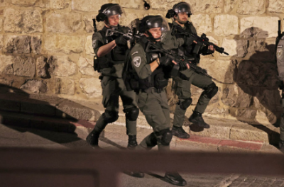 Israeli police assault worshippers at Al-Aqsa in Jerusalem, and Gaza fires rockets into Israel