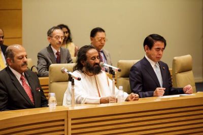 'Yoga Club' inaugurated by Sri Sri Ravi Shankar in Japanese Parliament