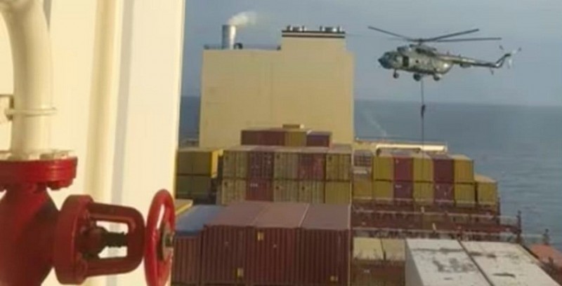 Helicopter Raid on Ship Near Strait of Hormuz; Official Blames Iran