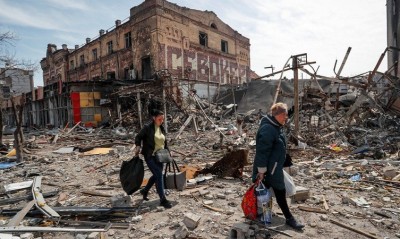 यूक्रेन: मारियूपोल के ऐतिहासिक शहर को  भयंकर लड़ाई  ने नष्ट कर दिया गया