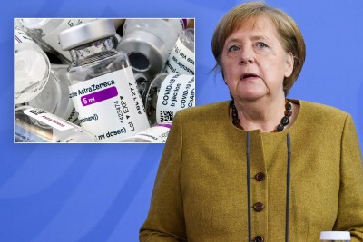 Chancellor Angela Merkel get first dose of AstraZeneca's Covid-19 vaccine