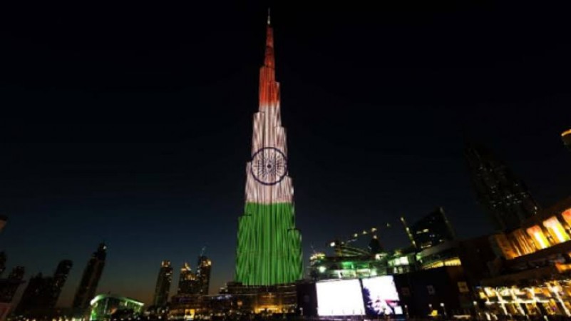Covid crisis: UAE expresses support lighting up Burj Khalifa with Indian flag