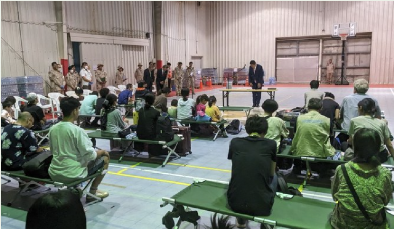 Djibouti, the US, and France are thanked by Japan for their assistance in evacuating people
