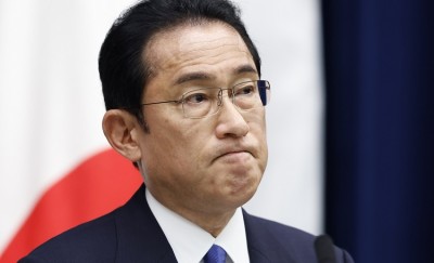 Japan PM Fumio Kishida arrives in S. Korea for landmark summit