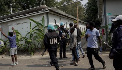 संयुक्त राष्ट्र शांति सैनिकों द्वारा पूर्वी कांगो में की गई गोलीबारी