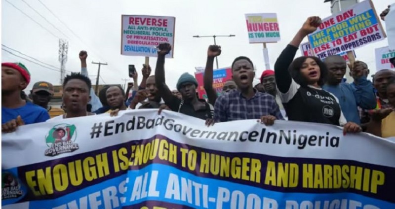 #EndBadGovernanceInNigeria: Police Respond to Violent Protest