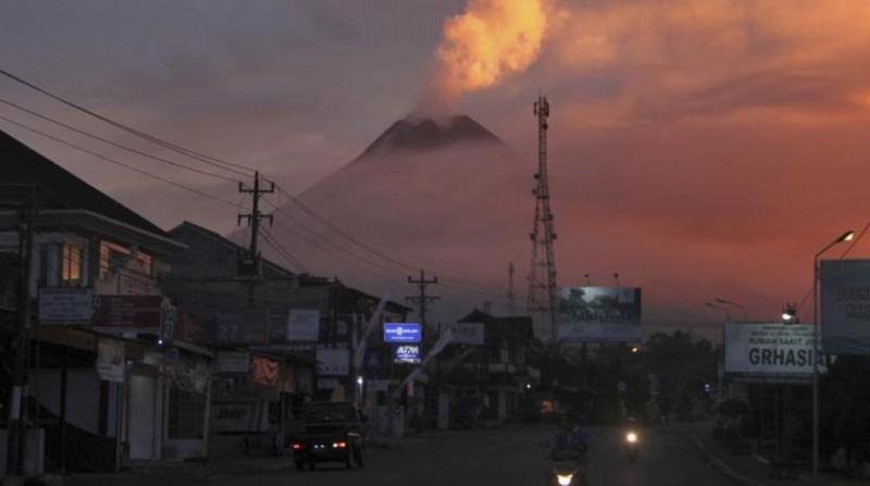 Indonesia's Mount Merapi volcano erupts with bursts of lava, ash