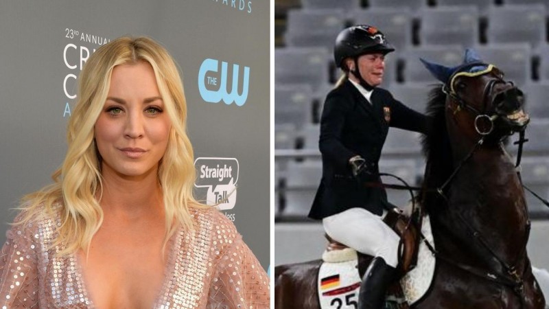 Kaley Cuoco offers to buy horse punched in the Olympics