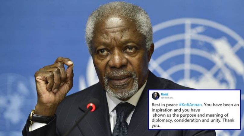 Former UN Secretary-General and Nobel Prize Kofi Annan passed away