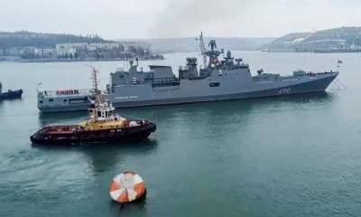 Ukraine drone strike hits Russia's Black Sea Fleet building in Crimea