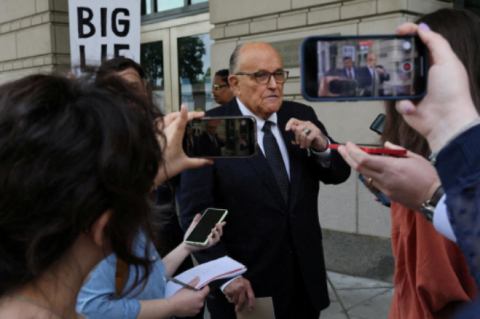 Giuliani Surrenders Amidst Charges Tied to Georgia 2020 Election After $150,000 Bond Imposition