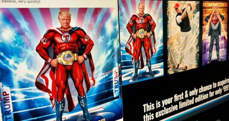 Donald Trump Launches Digital Trading Cards for Fundraising, Faces Social Media Backlash