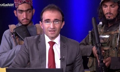 Afghan News Anchor Surrounded By Armed Taliban Broadcasts Message