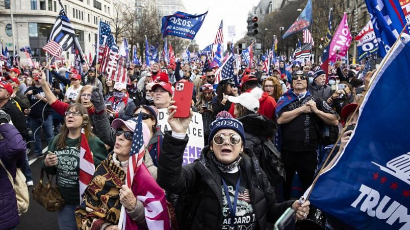 ट्रम्प के समर्थकों ने फिर वाशिंगटन में रैली का किया आयोजन