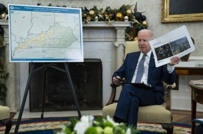 Joe Biden will visit Kentucky to assess tornado damage