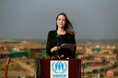 Angelina Jolie resigns from her position as an envoy for the UNHCR