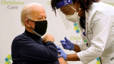 Joe Biden receives Pfizer's Covid-19 vaccine