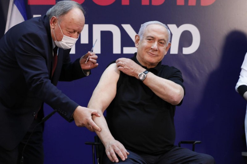 नेतन्याहू ने एक महीने में इजरायल की जनसंख्या का टीकाकरण करने का किया एलान