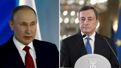 PM Putin and Italian PM Draghi discuss the Ukraine crisis