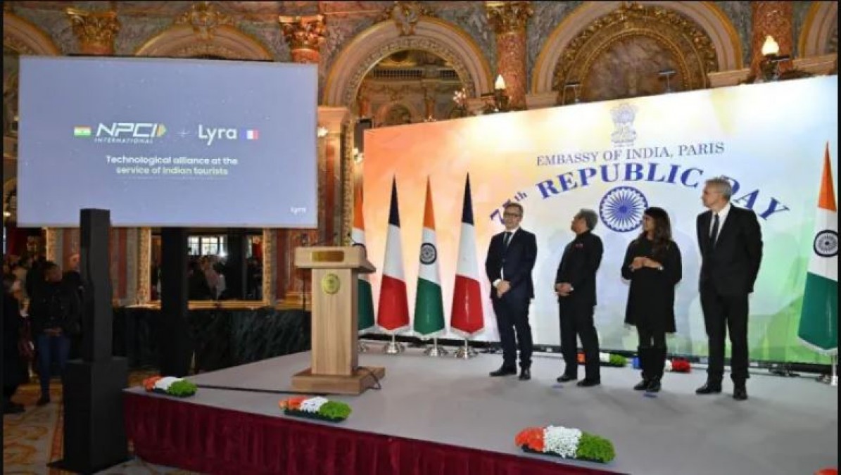 UPI Makes Debut in France at Eiffel Tower Republic Day Celebration