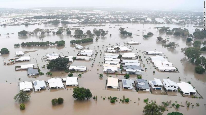 Australia flood: Two found dead as waters grip Townsville