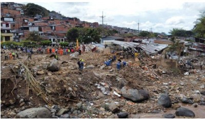 Landslide in Colombia killed 14 people and injured 30 more