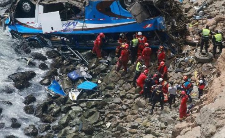 Bus accident in Peru claims 20 killed leaves 33 injured