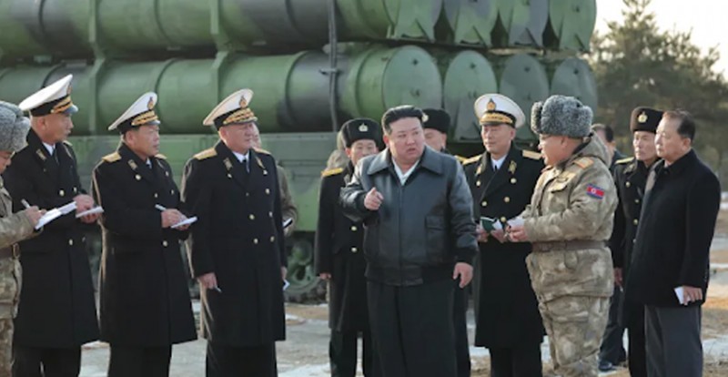 North Korean Leader Kim Jong-un Oversees Test of New Surface-to-Sea Missiles