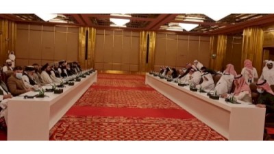 An Afghan delegation meets Gulf envoys in Doha