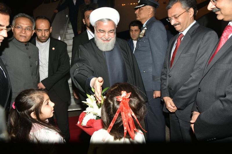 IranianPrez Rouhani to accord ceremonial reception at Rashtrapati Bhavan today