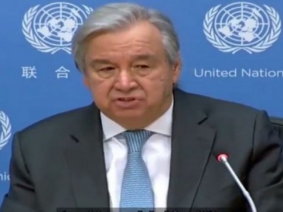 UN chief Guterres calls for fair distribution of vaccines