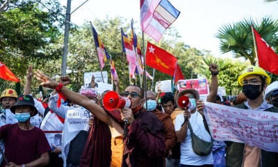 Ethnic, LGBT groups take to streets to protest against Myanmar military junta