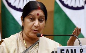 Sushma Swaraj updated about an Indian national who was stabbed in Kuwait