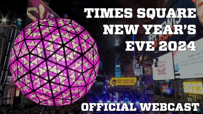 New Year 2024 Rings in with Splendor at New York's Times Square