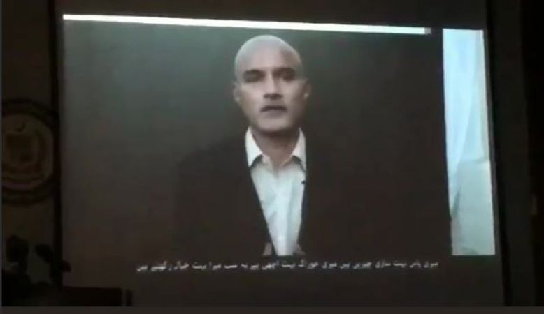 Pakistan Govt .aired another video of Kulbhushan Jadhav  razzing questions