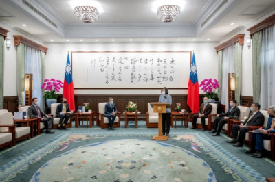 During a visit to Taiwan, an ex-NATO chief calls for the union of democracies