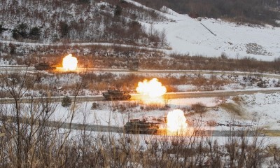 Tensions Escalate as North Korea Conducts Artillery Drills Near Disputed Border