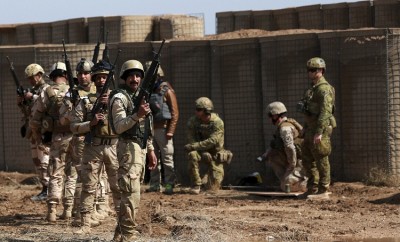 Six rockets fired against an Iraqi military airfield housed US advisers