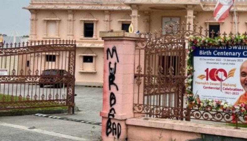 BAPS Swaminarayan temple being vandalized in Australia