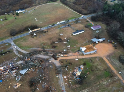 Six people are dead in Alabama as storms batter the south of the US