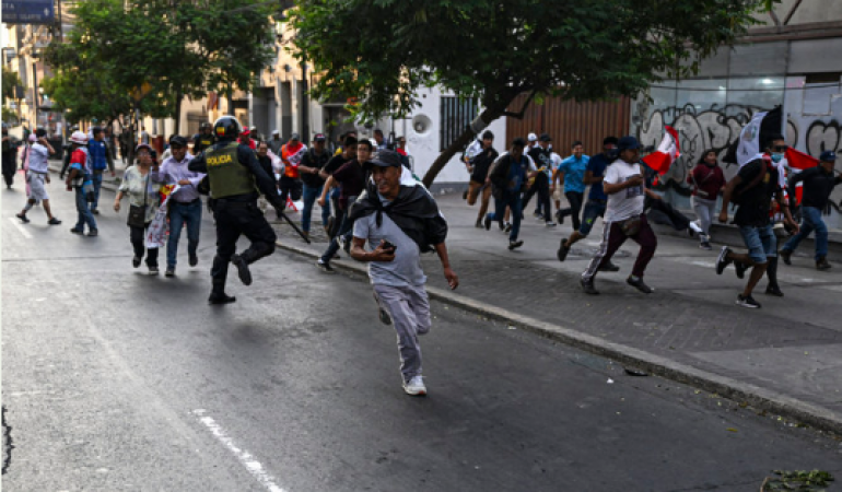 In southern Peru, there was one fatality in clashes between protesters and police