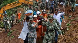 China: Hotel collapsed due to landslide, two people died