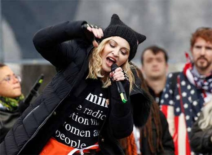Anti-Trump Women's protest joined by Emma Stone, Madonna & Others