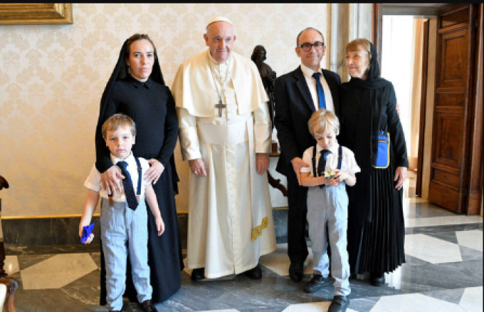 Pope meets with Julian Assange's wife and family, and he expresses concern for his suffering