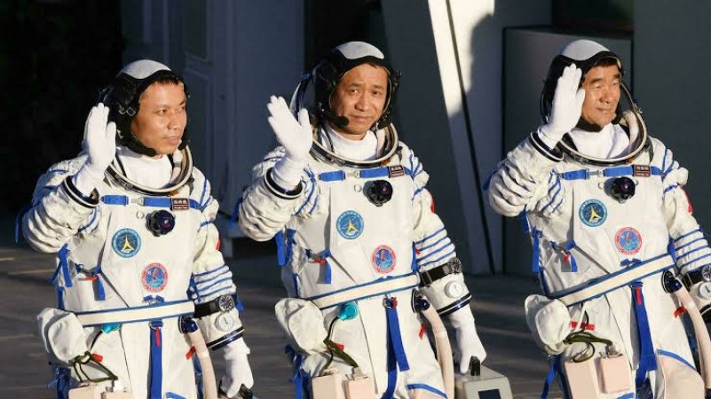 Chinese astronauts at new space station conduct first spacewalk