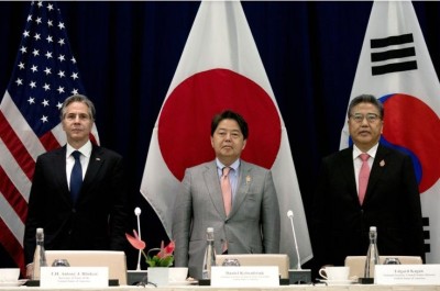 US, S.Korea, Japan FMs hold talks in Bali on N. Korea