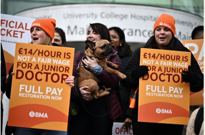 The 'longest' strike to ever affect the country's healthcare system is currently underway