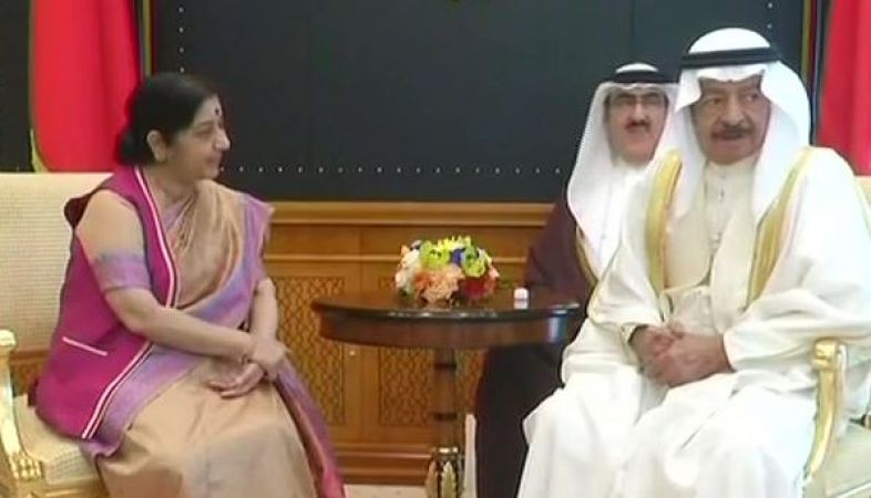 Sushma's visit to Bahrain inaugurates Indian embassy complex, MOU signed, meets Bahrain PM