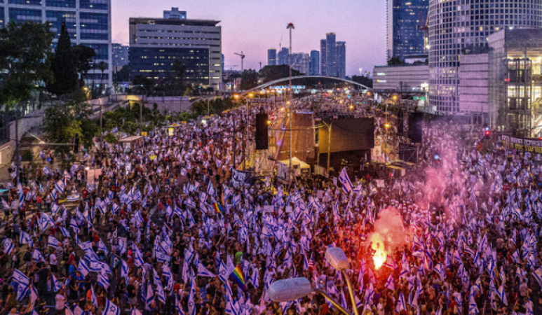 Protests intensify in Tel Aviv for the 28th week as the opposition movement promises additional 
