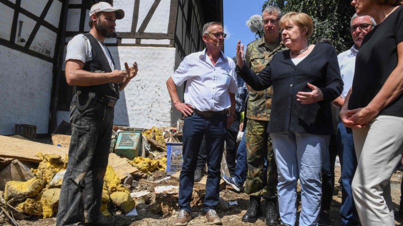 Merkel shocked by 'surreal' devastation